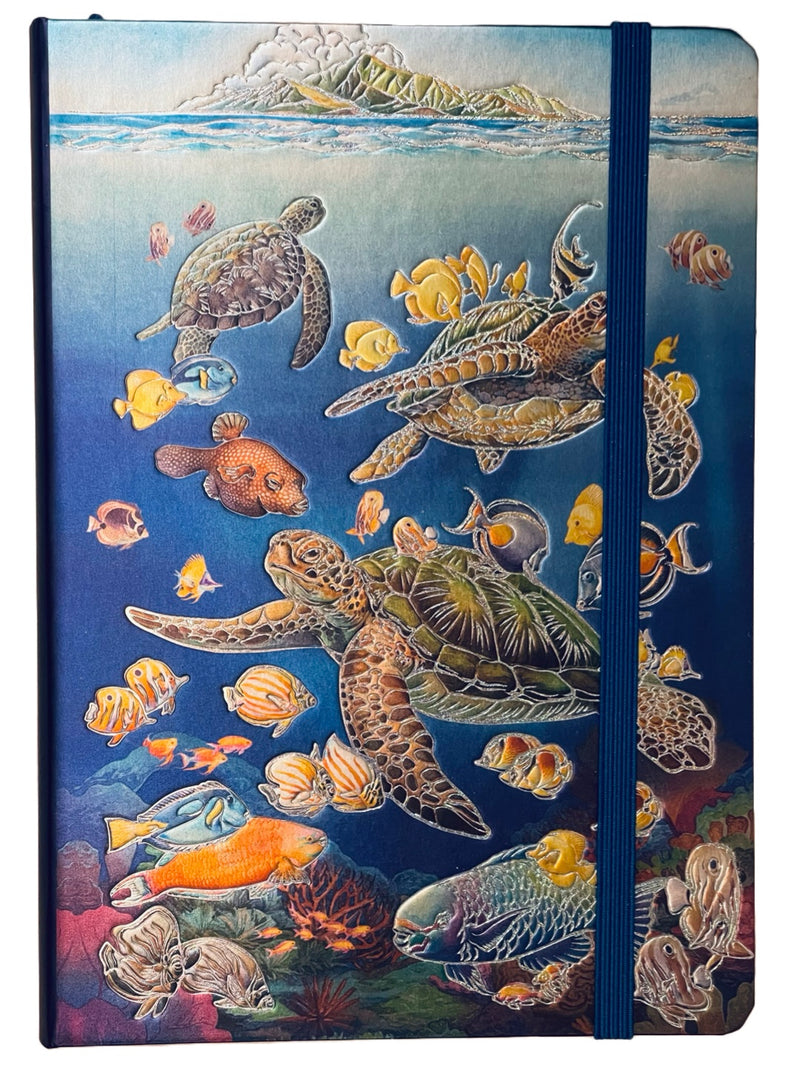 Hawaiian Ocean of Friends Foil Journal Notebook "5 x 7"