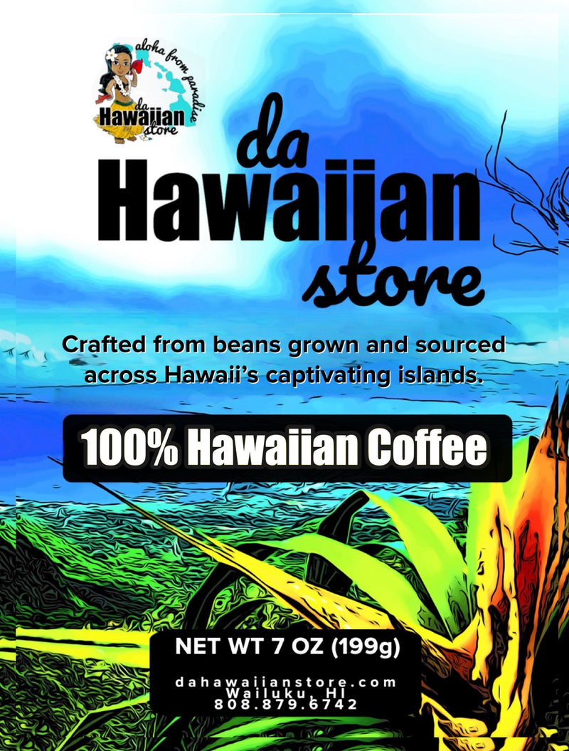 Café 100 % hawaiano y 10 % Maui Blend de Hawaiian Store: suave y recién tostado