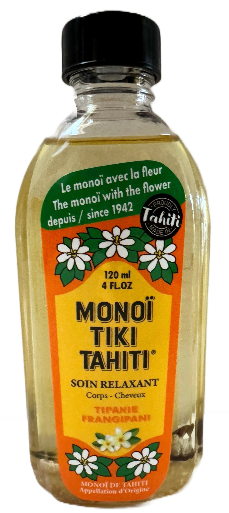 Monoi Tiare Tahiti Monoi Tipanie Frangipani Plumeria, 4 Fluid Ounce