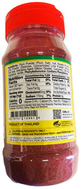 Back label of Li Hing It! Powder showing ingredients, nutrition facts, barcode, and Hawaii-exclusive sale notice