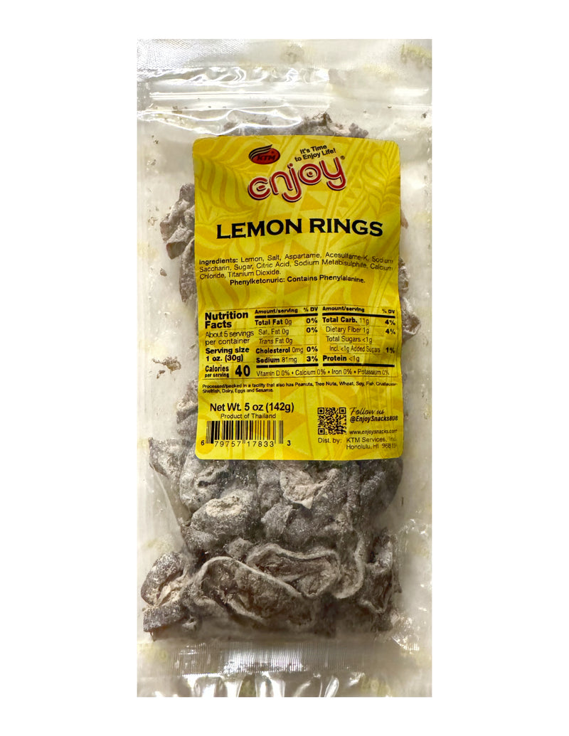 Enjoy Dried Lemon Rings 5 Ounce