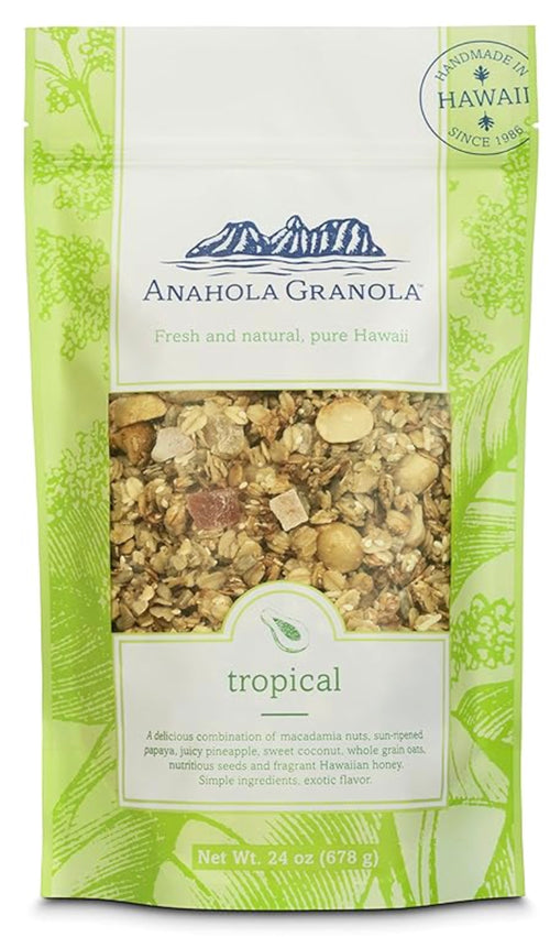 Anahola Granola Hawaiian Blend 24oz – Handcrafted Tropical Granola