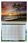Calendario de doce meses Islander Hawaii Hawaiian 2024 (elegir) 