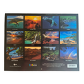 A 12-month wall calendar showing tropical beach, ocean, and landscape scenes for each month, with the title 'THE ISLANDER'S GROUP' and a barcode at the bottom.