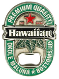 Islander Hawaiian-Themed Magnetic Metal Bottle Opener (Choose Design)