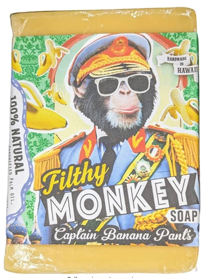 Filthy Monkey Natural Large Soap Bar – Handmade Banana Soap with Coconut Oil