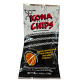 Kona Potato Chips packaging with branding and product details on a white background