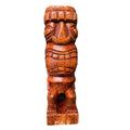 手彫りの 8 インチ木製ティキ - ハワイアン ストアのユニークなポリネシア風装飾