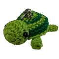 Handmade Crochet Turtle Keychain - Unique Honu Turtle Keyring, 3" x 3" - Perfect Gift or Bag Charm