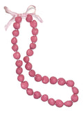 da Hawaiian Solid Color Painted Kukui Nut Lei Necklace (Choose Color)