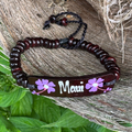 Hawaiian Store MAUI Adjustable Coconut Hand-Painted Flower Bracelet (Choose)