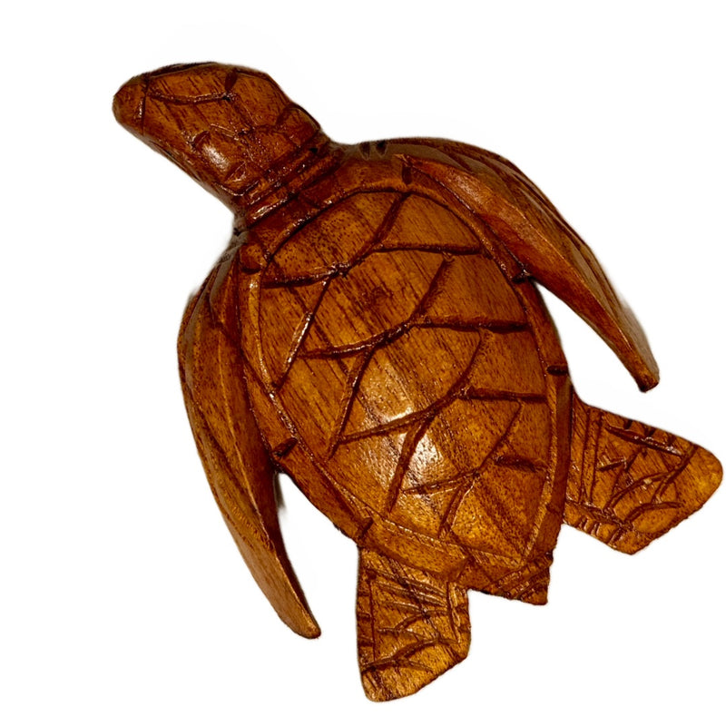 Hawaiian Store Tortuga Honu de madera tallada a mano (elegir tamaño)
