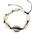 da Hawaiian Store Cowrie Shell Bracelet Anklet Black Cord (Choose Size)