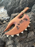 Hawaiian Store Handcarved Wood Polynesian War Axe Club Decorative Replica