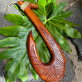 da Hawaiian Store Large Handcarved Wooden Makau Fish Hook