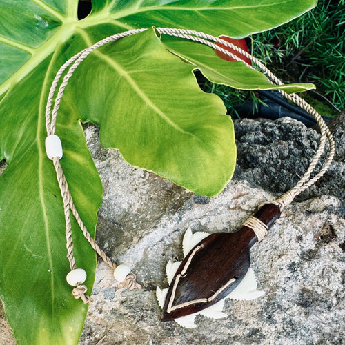 Hawaiian Store Handmade Lei o Mano Shark Tooth Polynesian Necklace