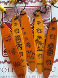 Da Hawaiian Store Hawaiian Inspired Cutout Wooden Bookmark (Choose Design)