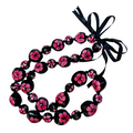 da Hawaiian Color Sólido Pintado Kukui Nut Lei Collar (elegir color)