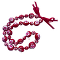 Hawaiian Store Valentine's Kukui Nut Lei - Shell or Wood Accents (Choose)