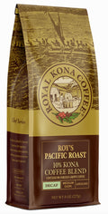 Mezcla de café Royal Kona al 10 % Kona: sabores hawaianos y frescura. Bolsas selladas