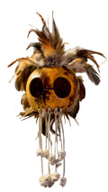 da Hawaiian Store Large Handmade Warrior Ikaika Makaki'i Makini Mask Helmet w/Puka Shells