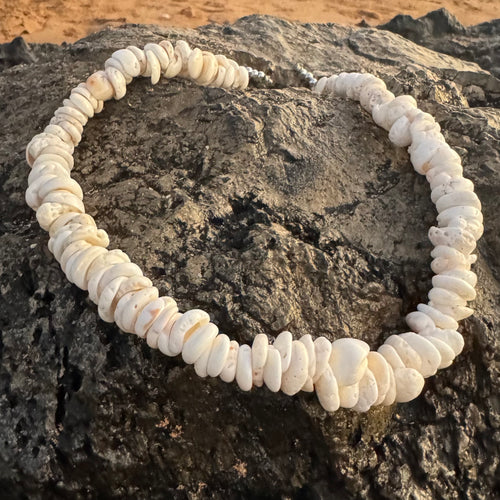 Large Puka Shell Necklace Hand-crafted | da Hawaiian Store