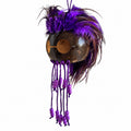 Makini Mask with Purple feathers