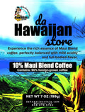 Café 100 % hawaiano y 10 % Maui Blend de Hawaiian Store: suave y recién tostado