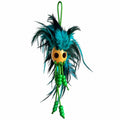 Teal Feather Makini Mask