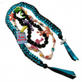 3 piece graduation lei set featuring kukui nut, ribbon lei with 2026 charm, and candy lei