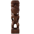 Hand-Carved 12" Wood Tikis – Unique Polynesian Decor from Hawaiian Store