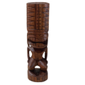 Hand-Carved 12" Wood Tikis – Unique Polynesian Decor from Hawaiian Store