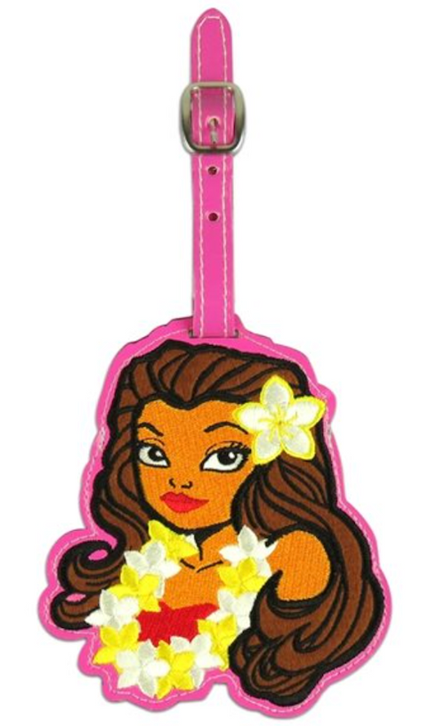 KC Hawaii Island Girl Vinyl Id Luggage Tag