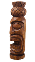 Hand-Carved 8" Wood Tikis – Unique Polynesian Decor from Hawaiian Store