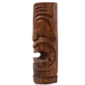 Hand-Carved 8" Wood Tikis – Unique Polynesian Decor from Hawaiian Store