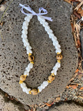 da Hawaiian Store Braided Bubble Shell and Kukui Wedding Lei