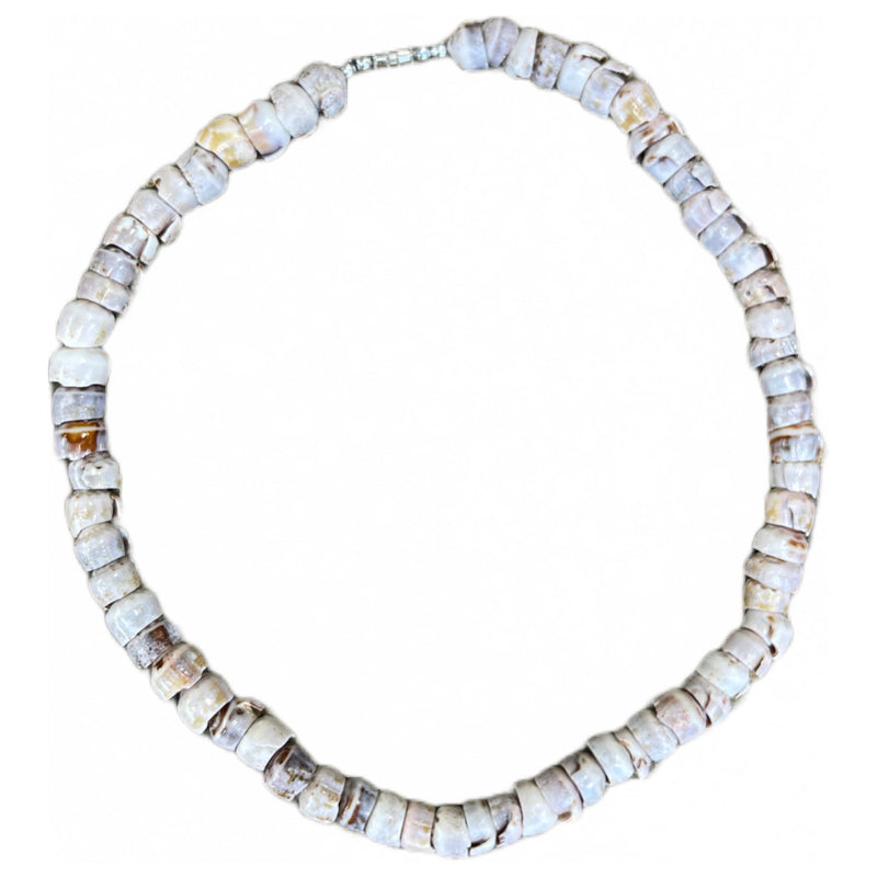 da Hawaiian Store ナチュラルコーンプカシェルチョーカーネックレス (サイズと色をお選びください)