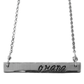 Hand Stamped Hawaiian Aluminum and Stainless Bar Necklace (Choose from three designs)