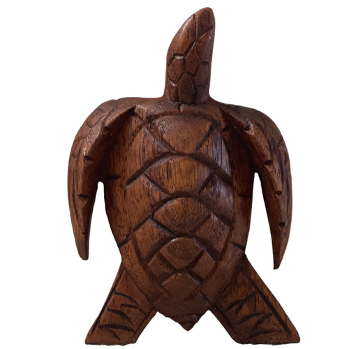 Hawaiian Store Hand Carved Wood Honu Turtle (Choose Size)