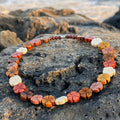 Wood Plumeria Bracelet Necklace Wailea