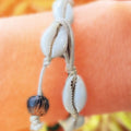 Cowrie shell bracelet