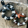 Black and Brown Kukui and Mongo Shell Bracelet