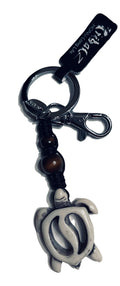 Tribalz Hawaiian Style Honu Turtle Keychain with Separate Easy Release Clip Key Ring (Choose)