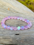 da Hawaiian Store Magical Maui Mermaid Glowing Glass Bead Stretchy Bracelet 8 MM (Choose Color)