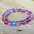 da Hawaiian Store Magical Maui Mermaid Glowing Glass Bead Stretchy Bracelet 8 MM (Choose Color)