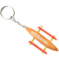 da Hawaiian Store Wood Outrigger Canoe Key Chain