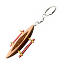 da Hawaiian Store Wood Outrigger Canoe Key Chain