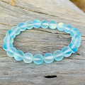 da Hawaiian Store Magical Maui Mermaid Glowing Glass Bead Stretchy Bracelet 8 MM (Choose Color)