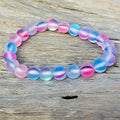 da Hawaiian Store Magical Maui Mermaid Glowing Glass Bead Stretchy Bracelet 8 MM (Choose Color)