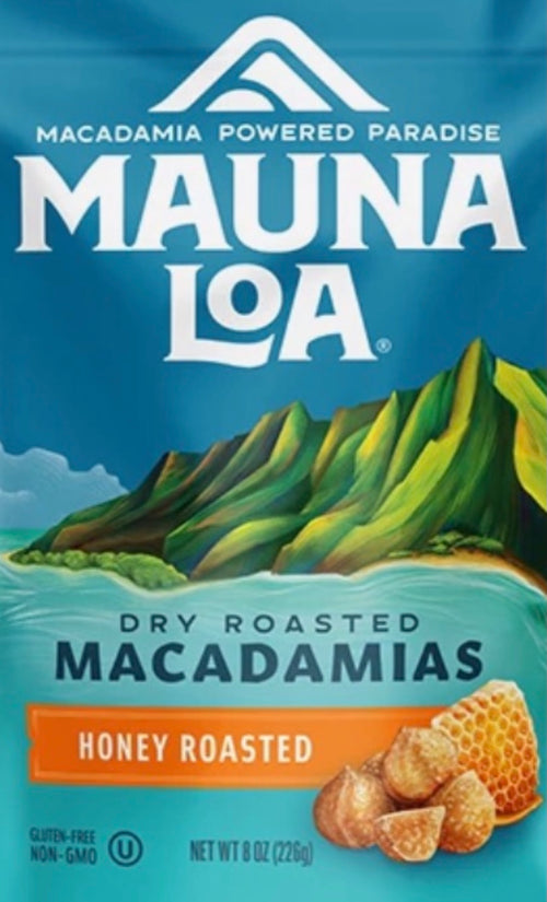 Mauna Loa Hawaiian Roasted Macadamia Nuts 8 Ounce (Choose Flavor)